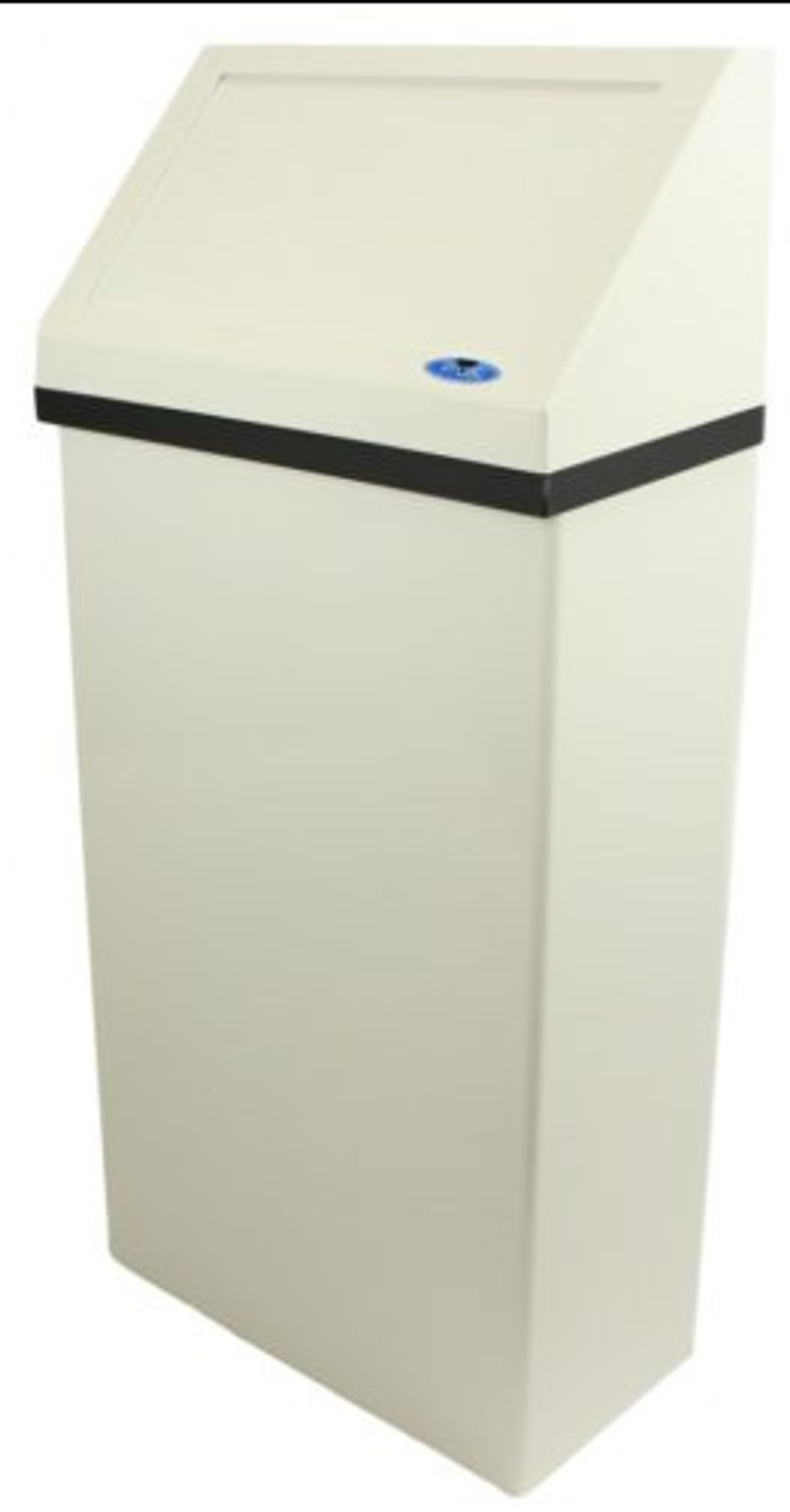 FROST 303NL - WHITE - Wall Mounted Waste Receptacle - 15.75"L x 8" W x 33"H