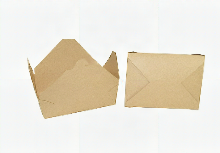 COMPOSTABLE Take Out Box KRAFT #3 200/cs - 8.5" x 6.25" x 2.5" 17634