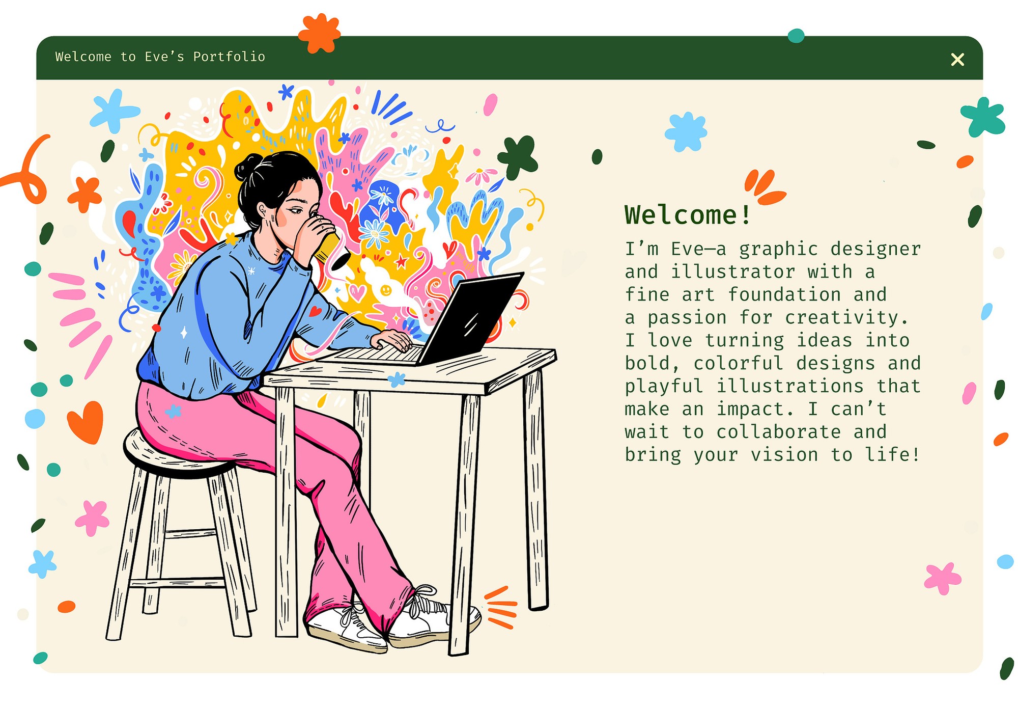 Welcome to Eve's portfolio illustration