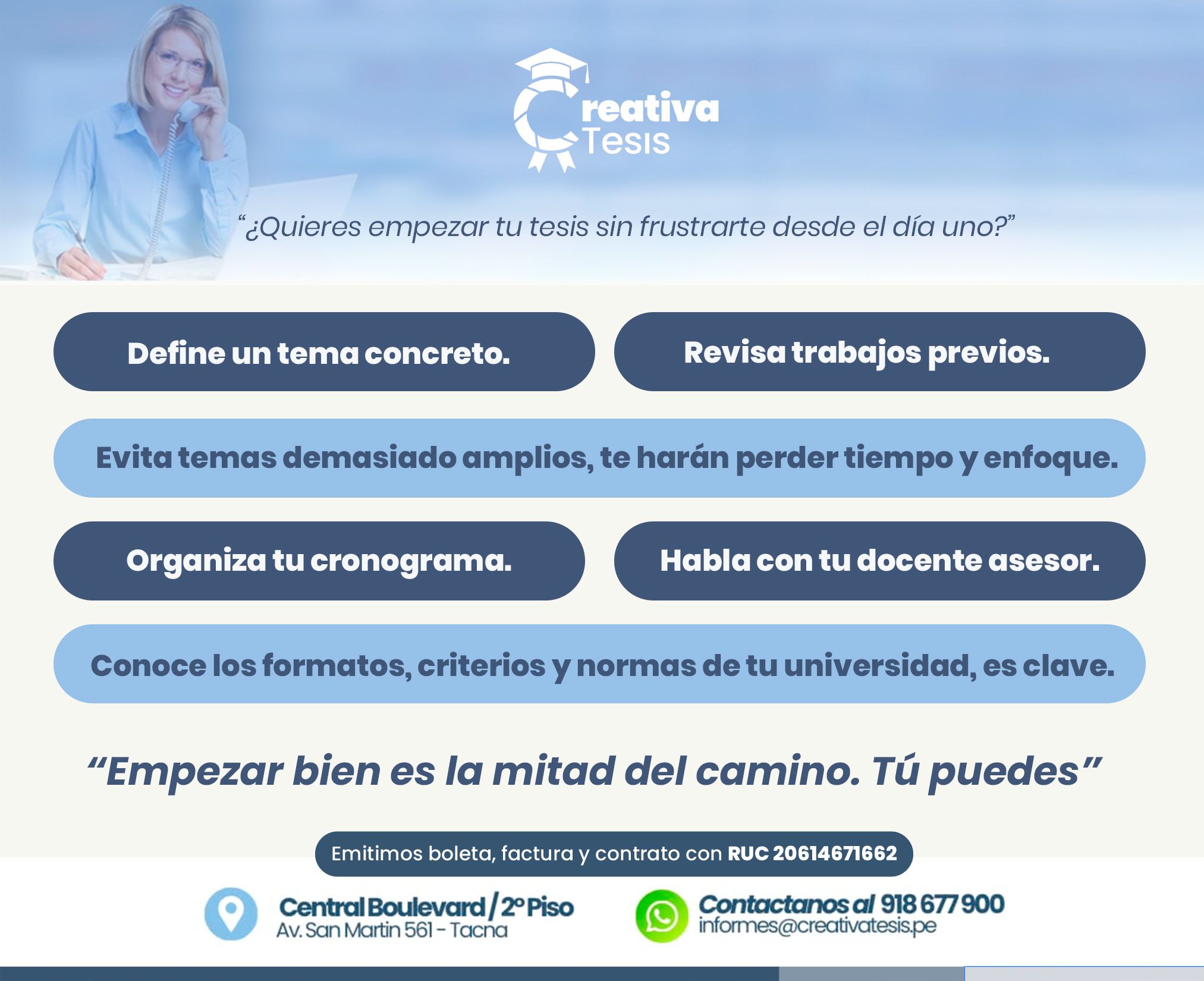 ¿Quieres empezar tu tesis sin frustrarte desde el día uno?