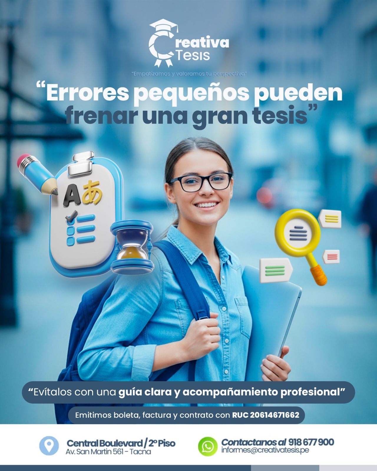 Errores que parecen pequeños que frenan la tesis