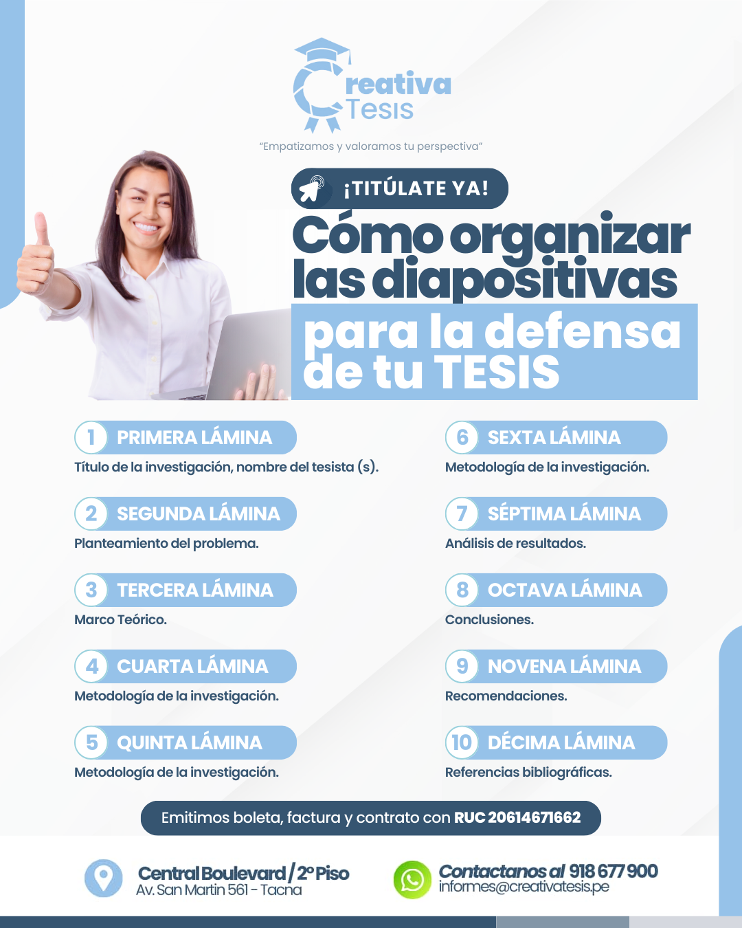 Como organizar las diapositivas?