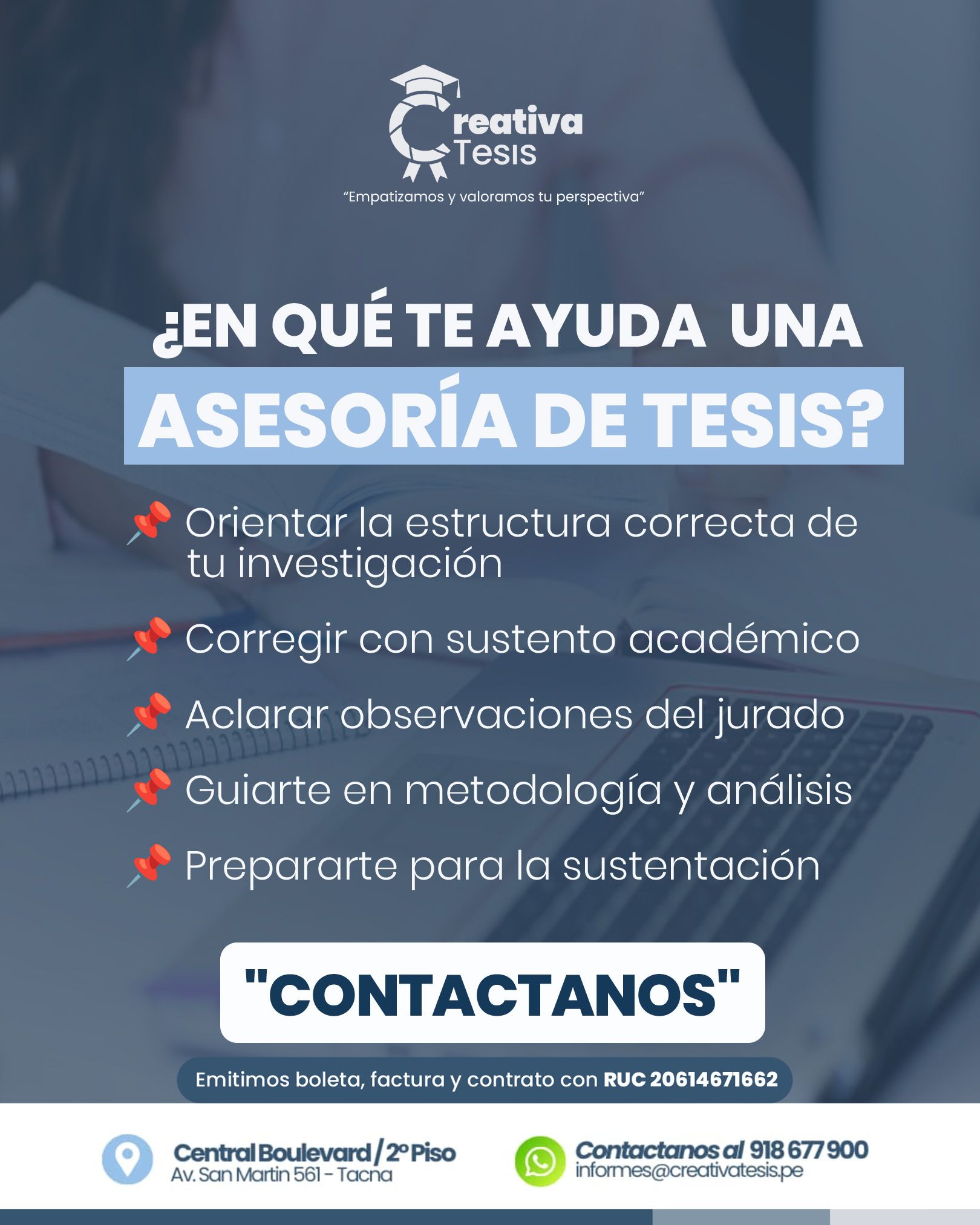 ¿En que te ayuda una Asesoría de tesis?