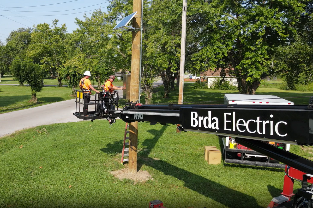 Brda Electric branded vehicle