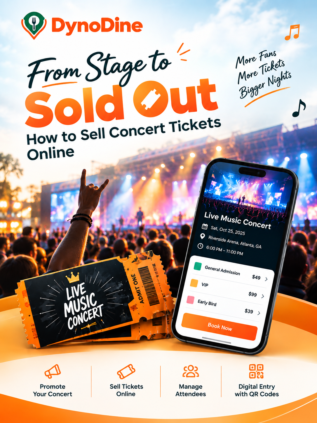 How to Sell Concert Tickets Online - DYNODINE