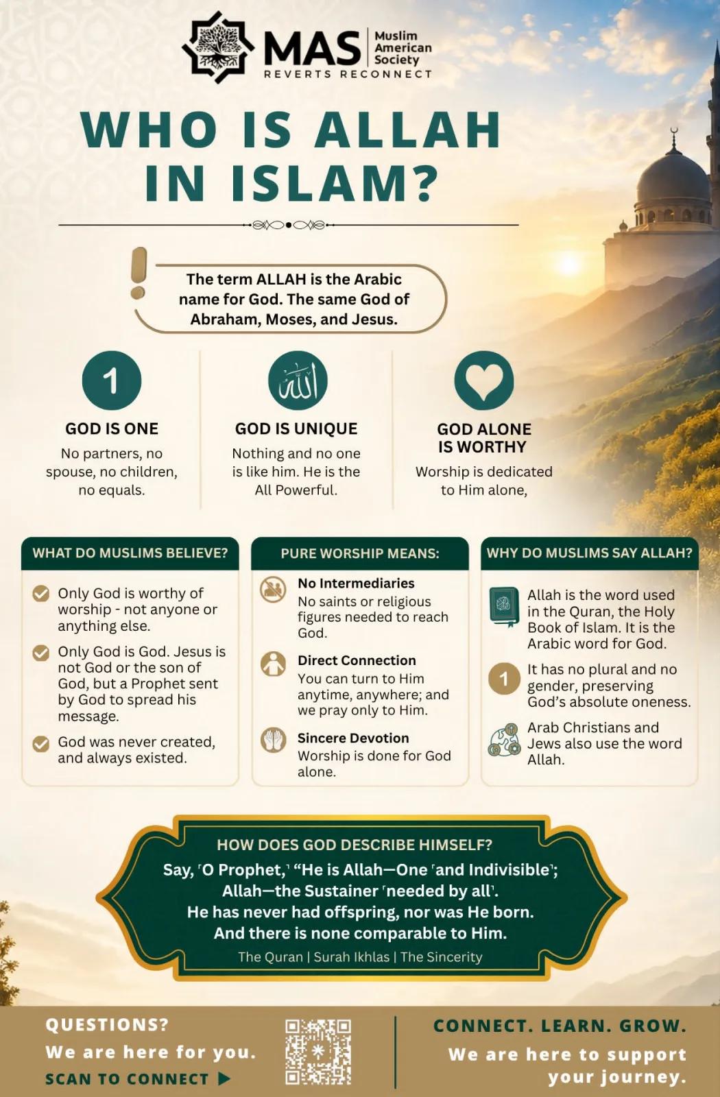 Flyer: Who is Allah in Islam?