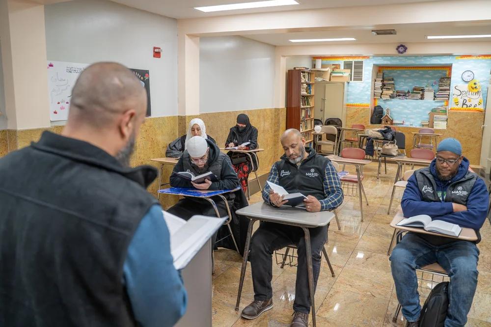 Reading the Qur’an together in a circle