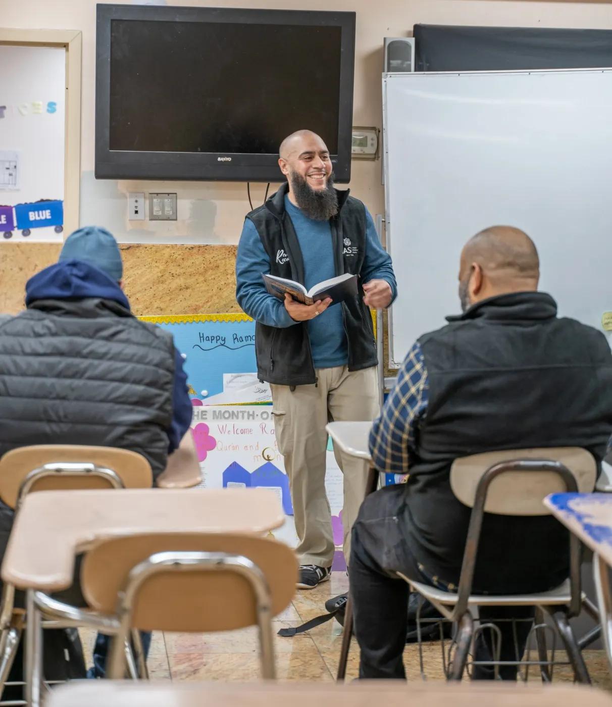 A weekly class in session