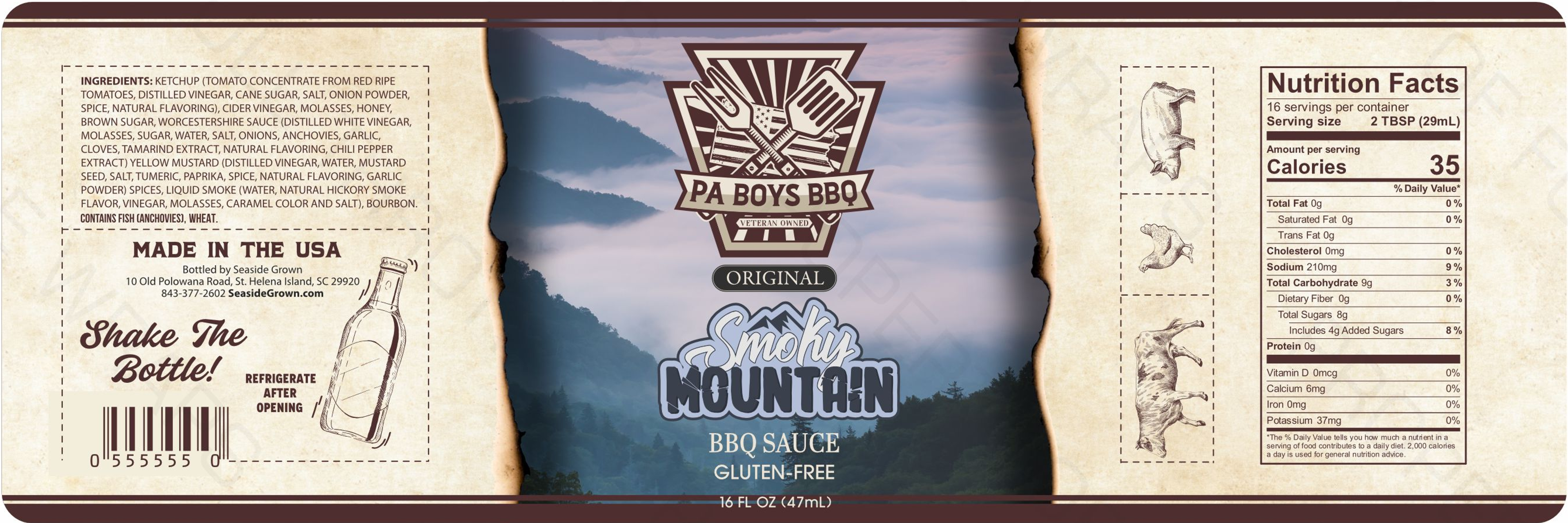 PA BOYS BBQ Smoky Mountain