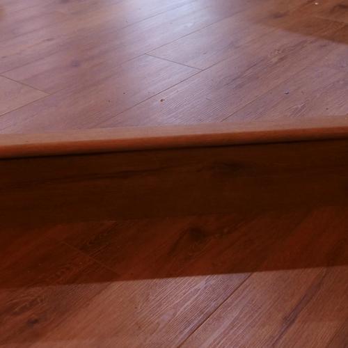 Entry way step, rounded changed to 45 degree step