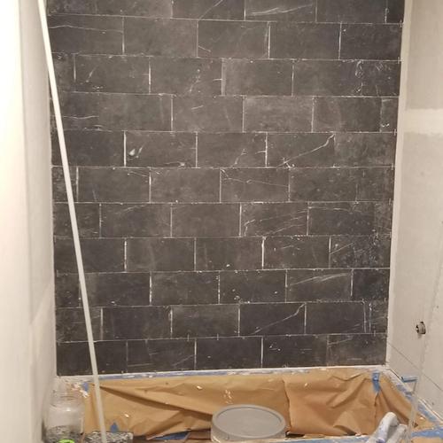 Tile Shower Surround Installation