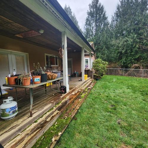rotted deck step