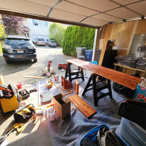 At home staining set up
