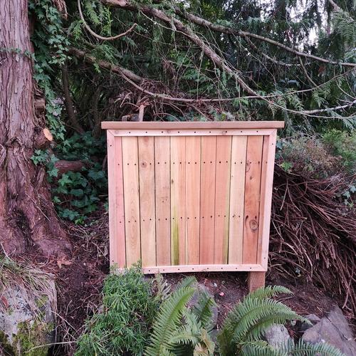 Fences after picture frame and cocktail rail install