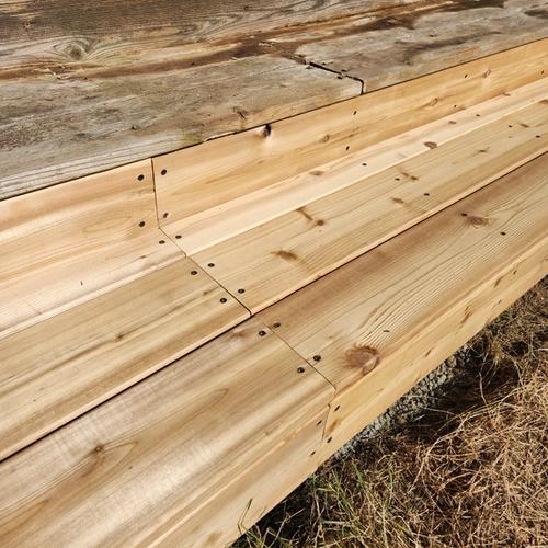 deck step after first step re-build and replacement