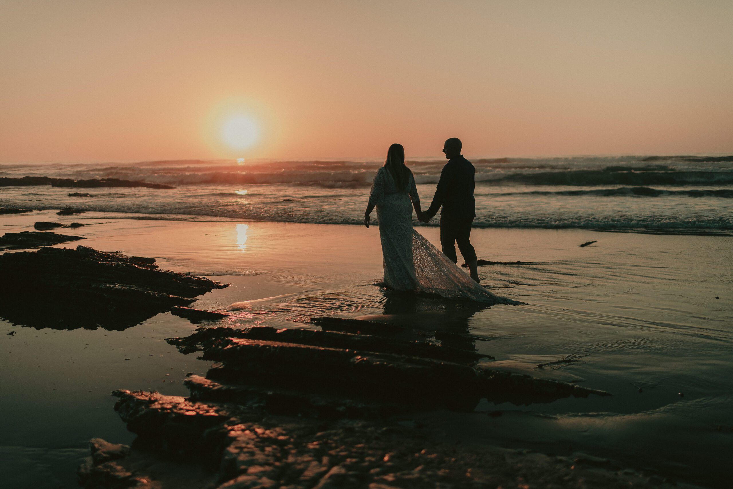 Wedding Photographer San Luis Obispo, Montaña de Oro State Park Wedding Photos, Trash the Dress Session