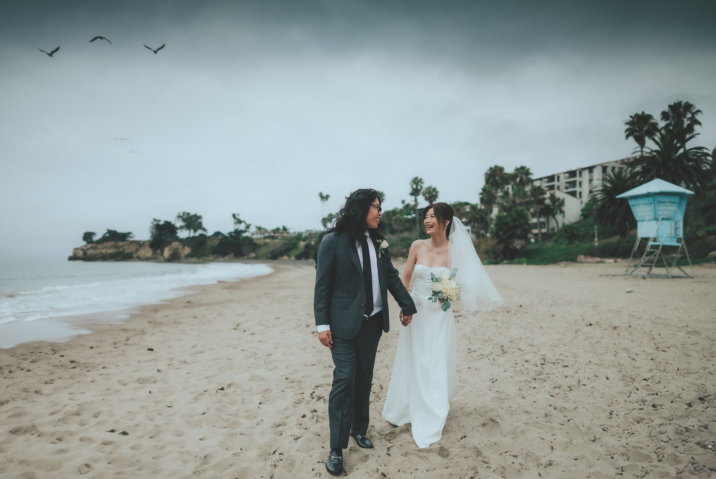 Photo from Santa Barbara Courthouse Wedding. Leadbetter Beach wedding photos