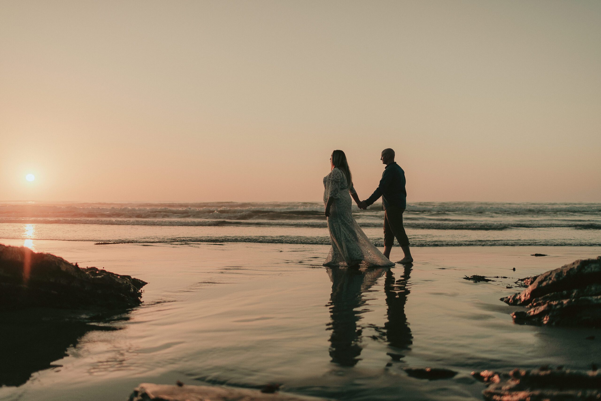 Wedding Photographer San Luis Obispo, Montaña de Oro State Park Wedding Photos, Trash the Dress Session