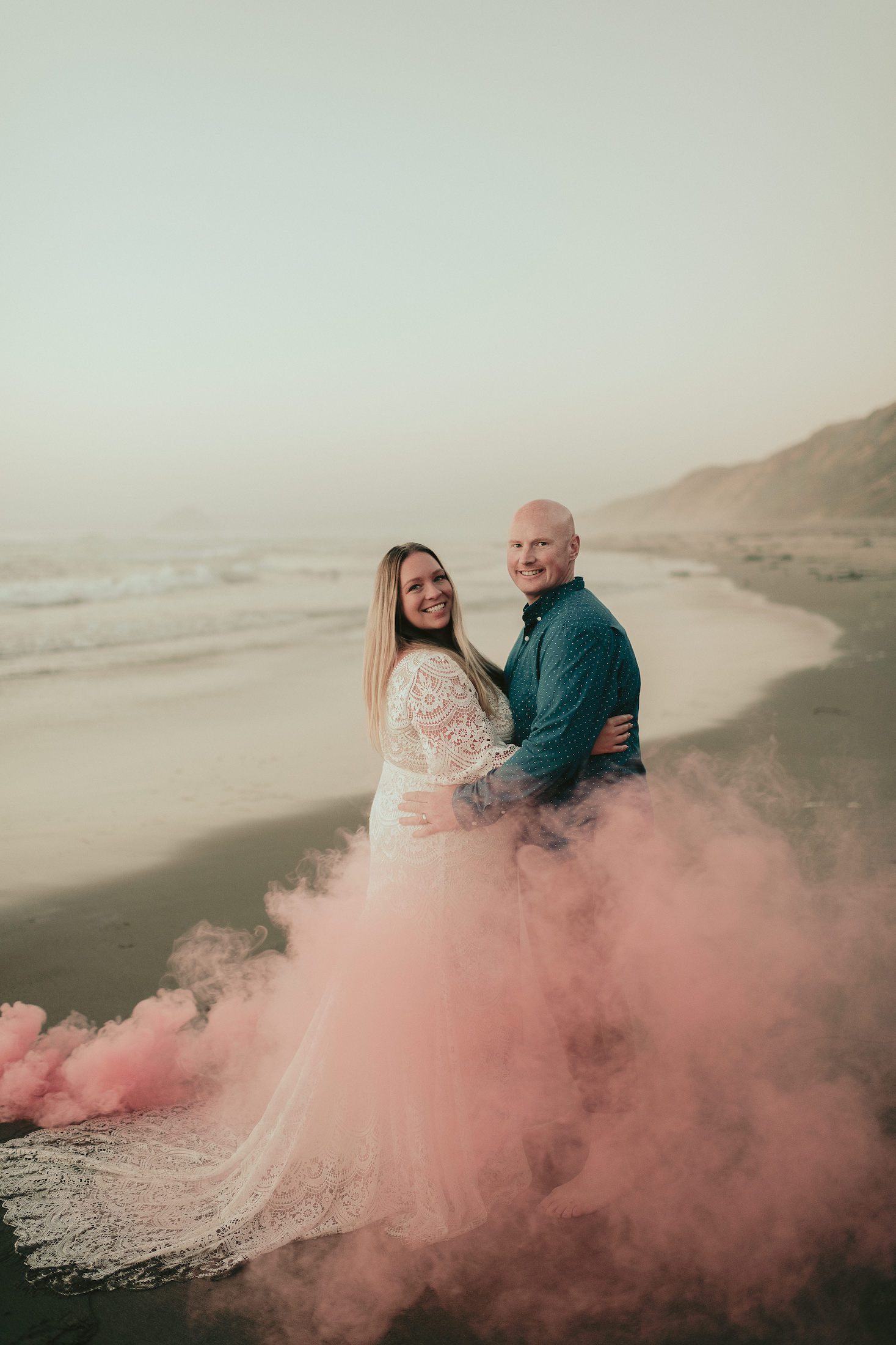Wedding Photographer San Luis Obispo, Montaña de Oro State Park Wedding Photos, Trash the Dress Session