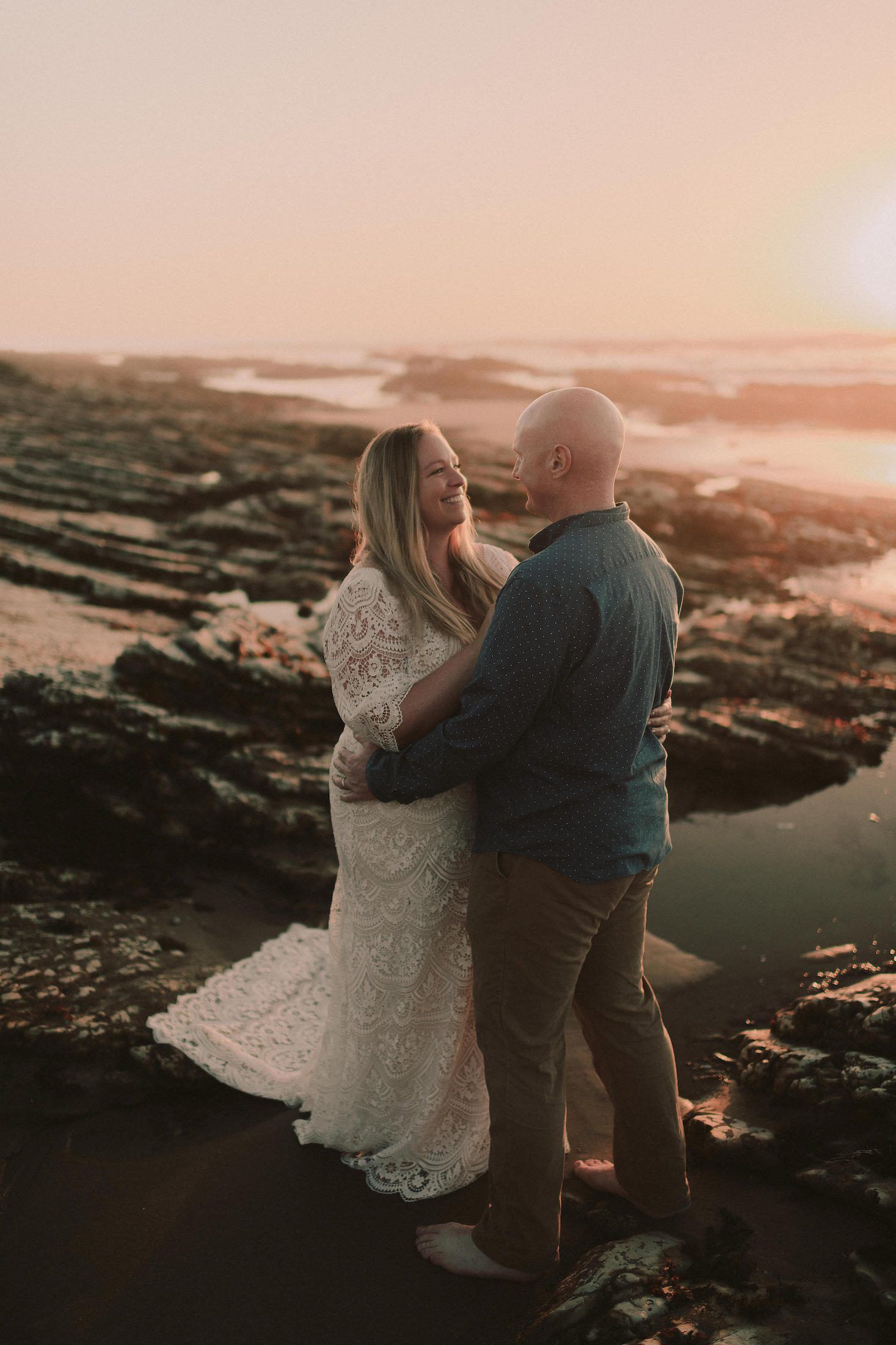 Wedding Photographer San Luis Obispo, Montaña de Oro State Park Wedding Photos, Trash the Dress Session