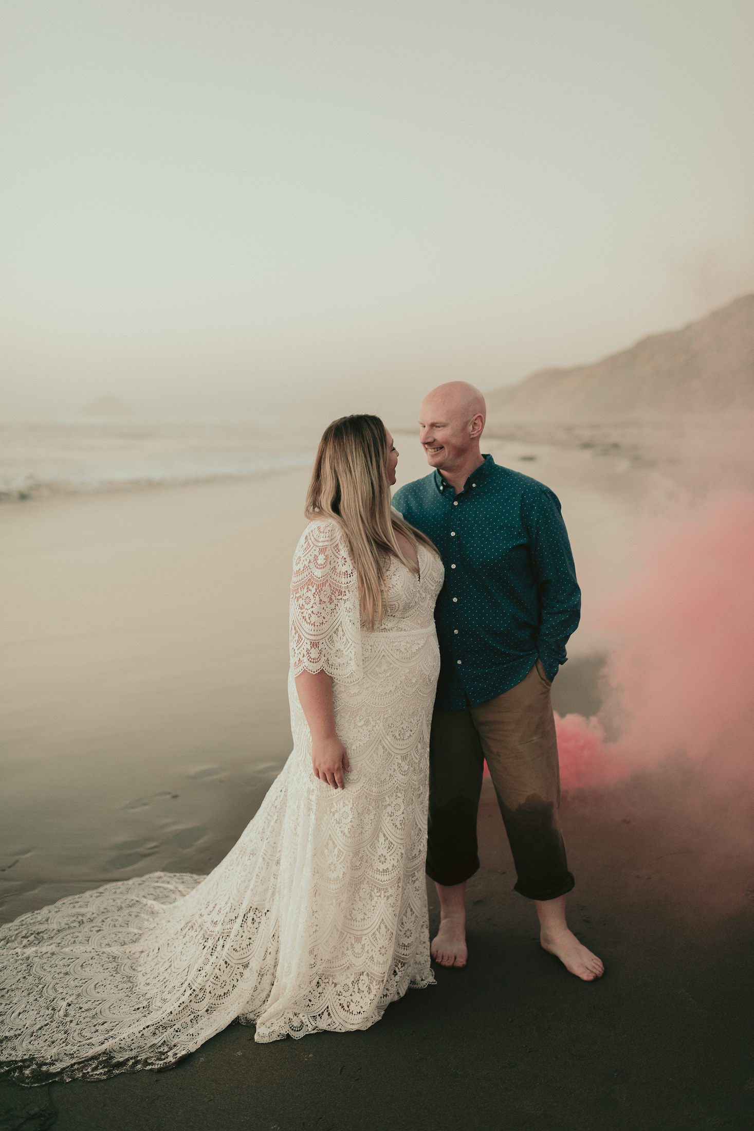 Wedding Photographer San Luis Obispo, Montaña de Oro State Park Wedding Photos, Trash the Dress Session