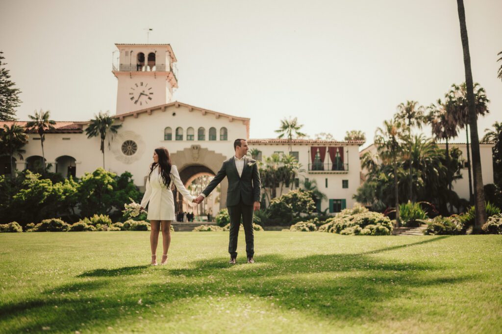 Wedding at Santa Barbara Courthouse, Santa Barbara Courthouse Wedding, James Lester Photography