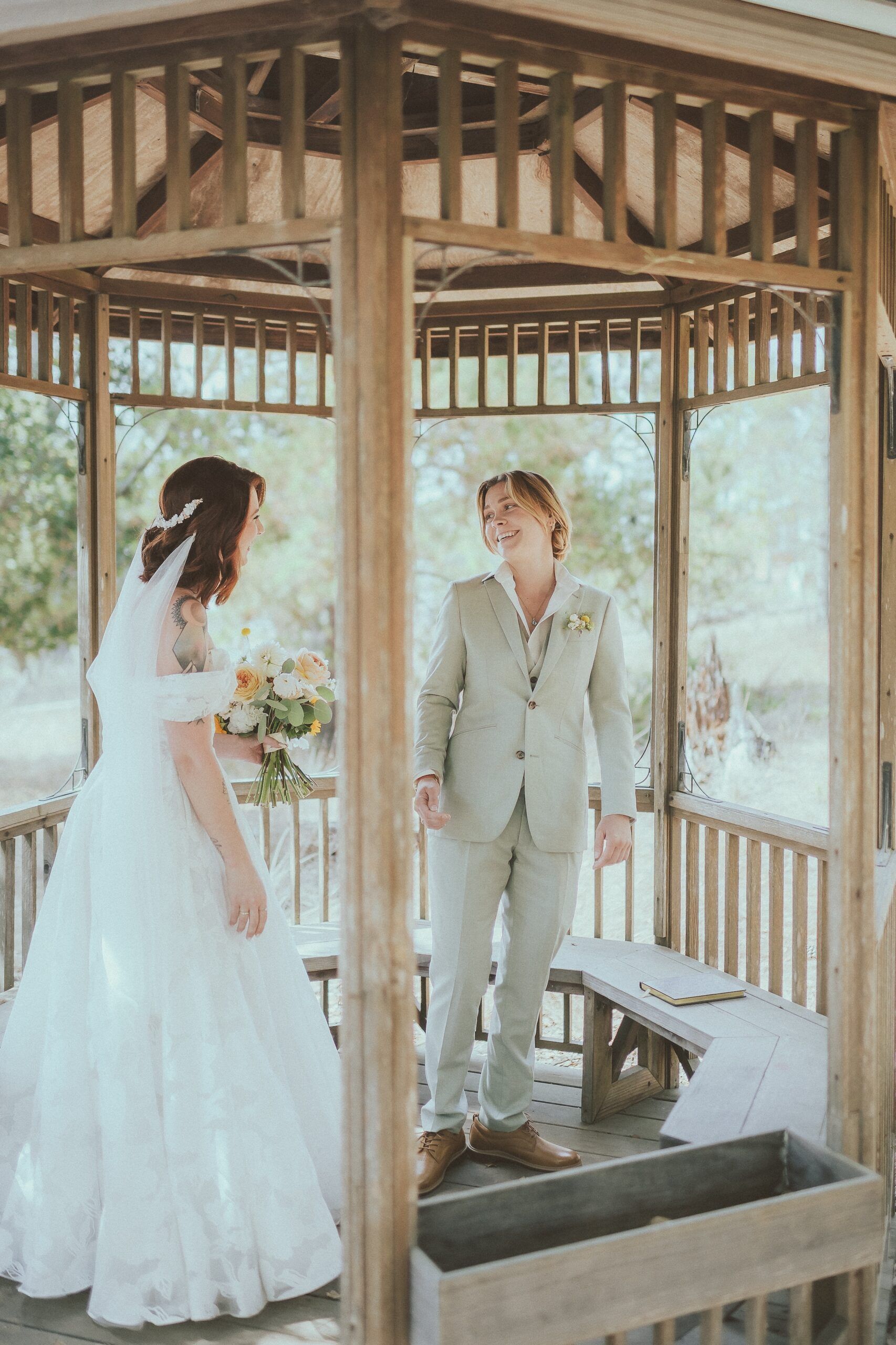 First Look at Camp Ocean Pines Wedding Cambria
