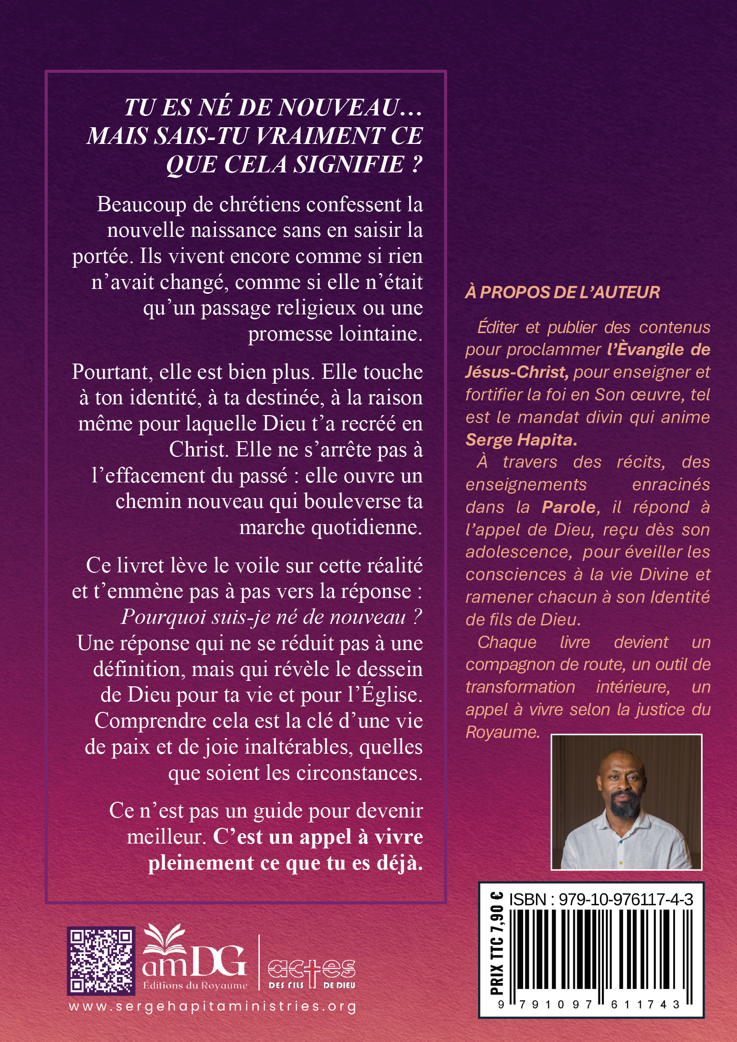 Pourquoi suis-je né de nouveau ? - Quatrième de couverture