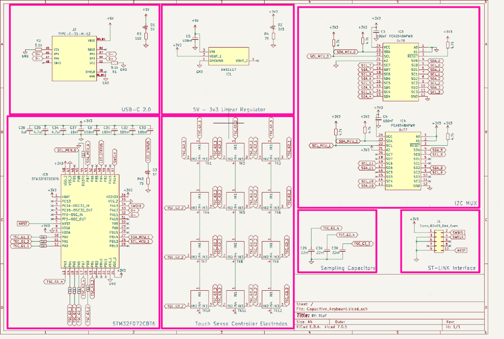 Capacitive-Haptic Keyboard