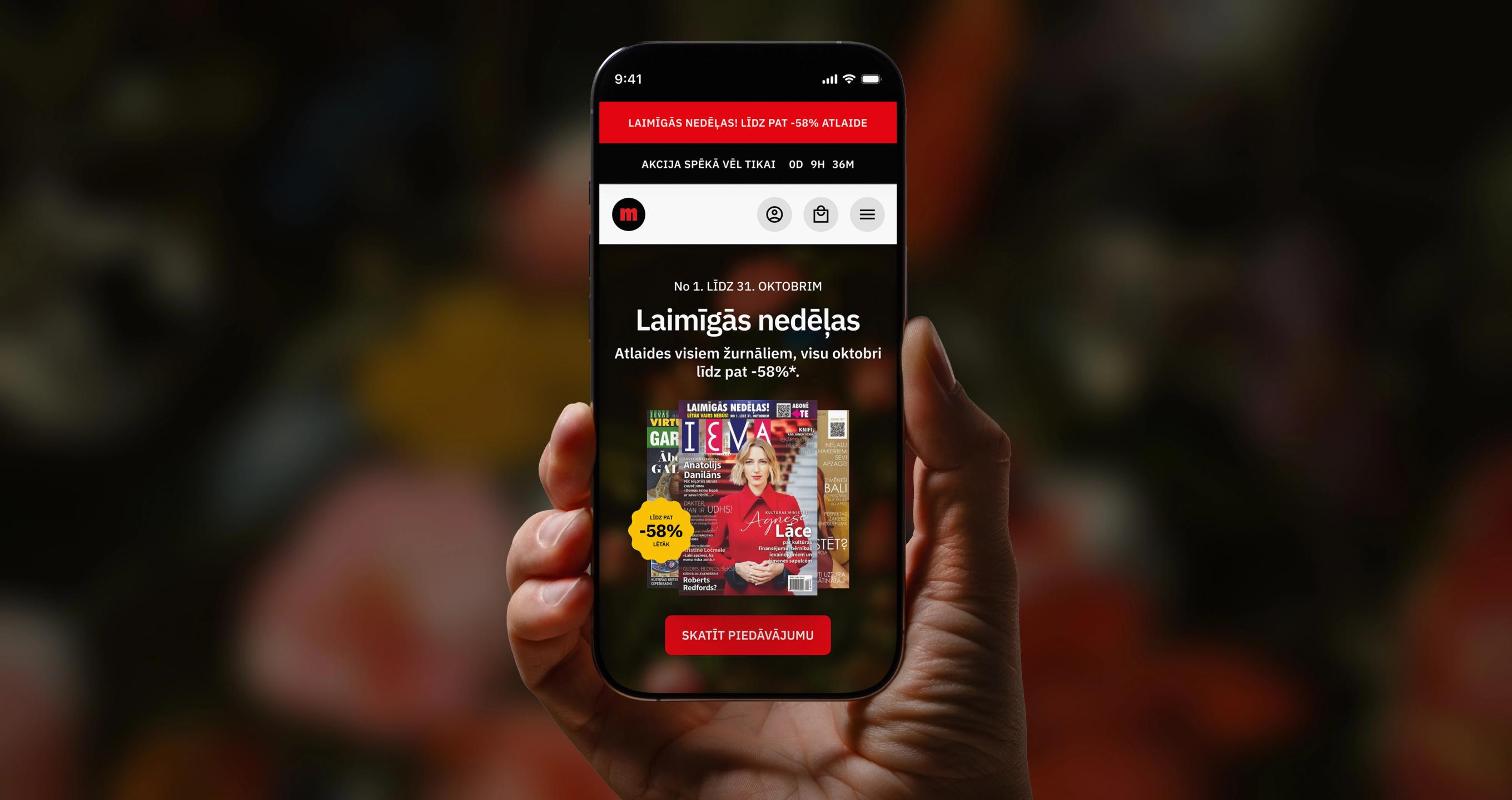 Mani Žurnāli - abonēšanas platformas UX/UI dizains