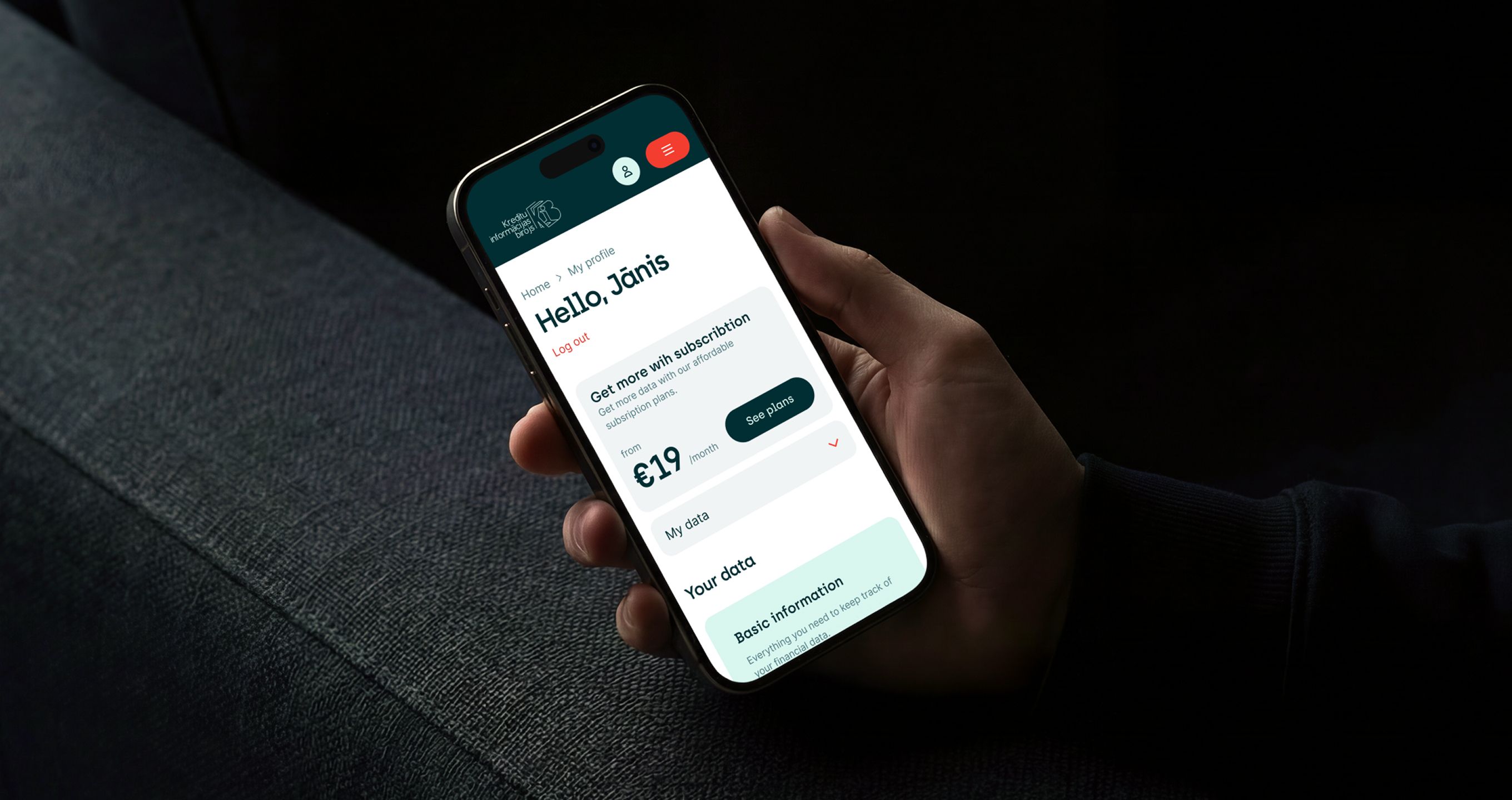 Kredītinformācijas Birojs - identitāte un UX/UI
