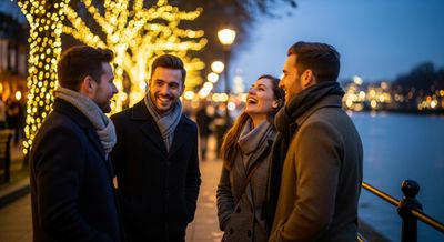 Richmond Riverside A Serene Riverbank In Winter Glow