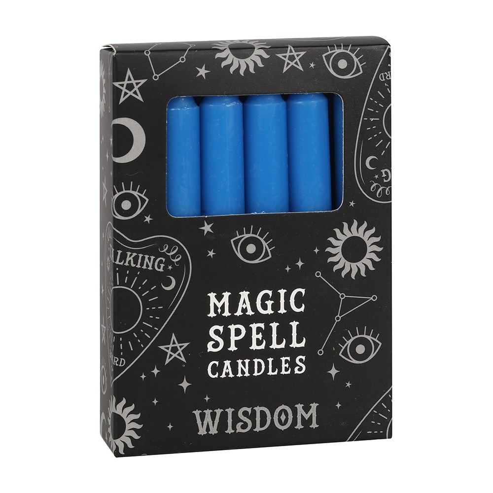 Pack of 12 Blue Spell Candles