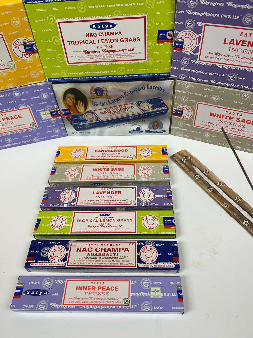 Satya Incense 6 Bundle + Free Holder (save €5.50)