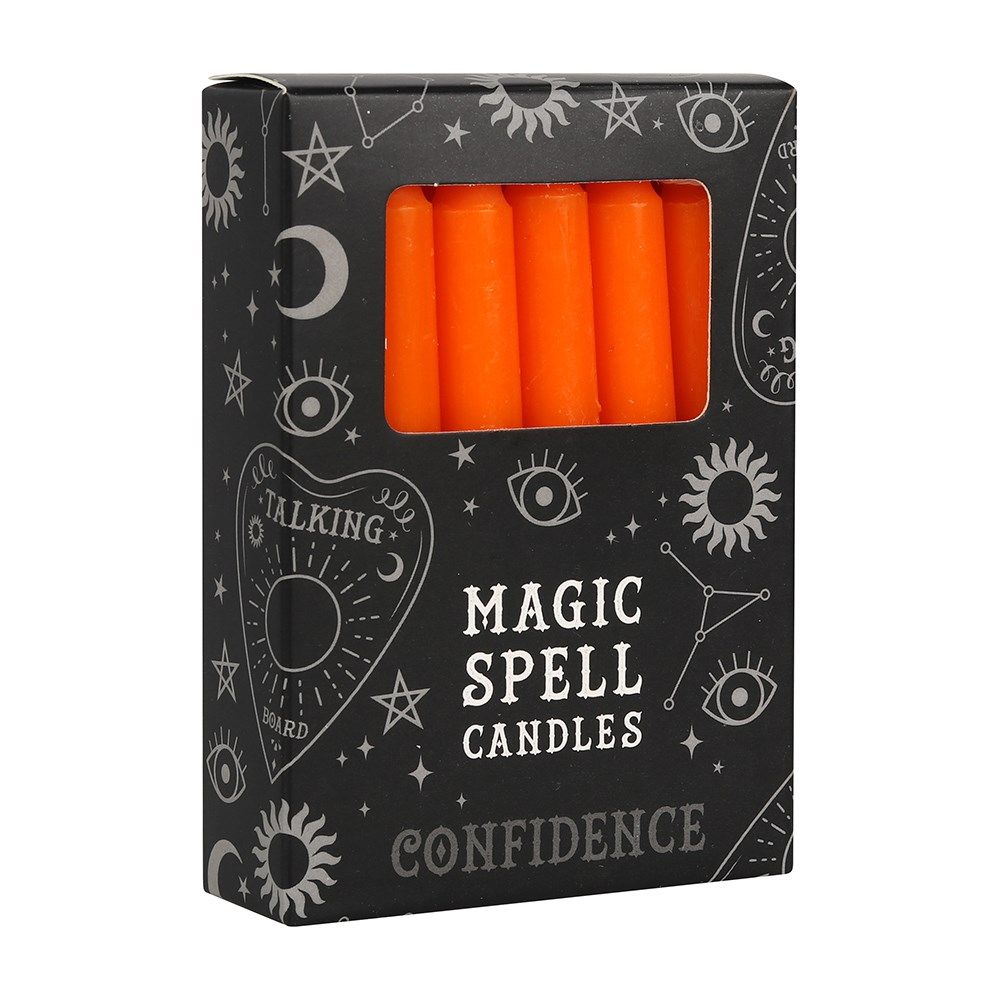 Pack of 12 Orange Spell Candles
