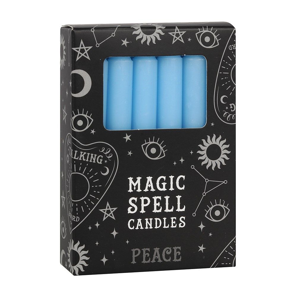 Pack of 12 Light Blue Spell Candles