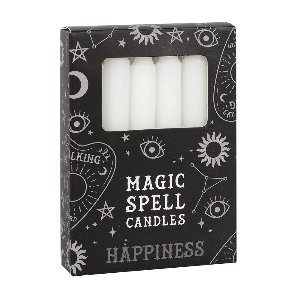 Pack of 12 White Spell Candles