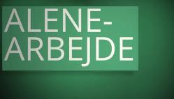 Alenearbejde