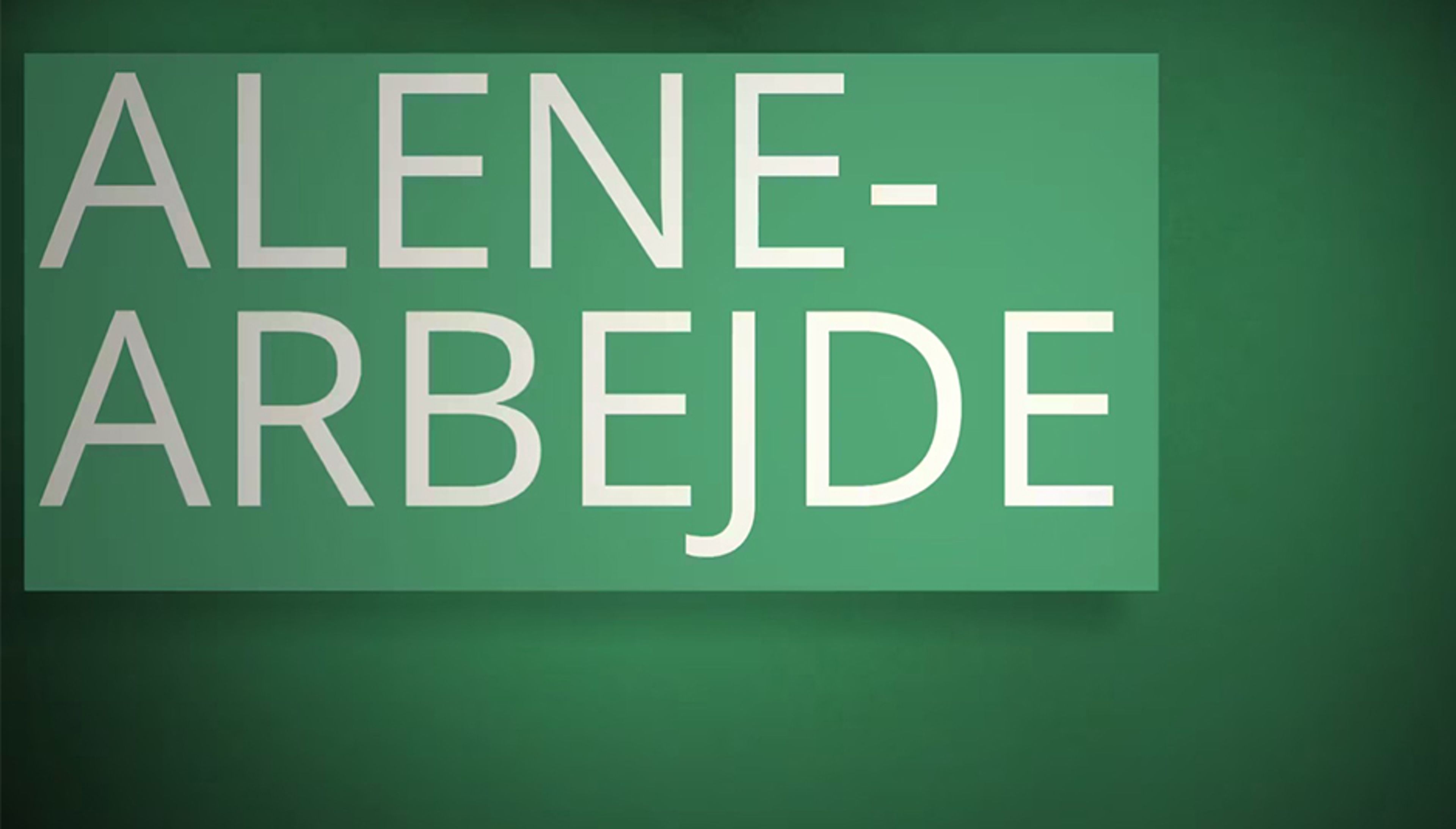 Alenearbejde