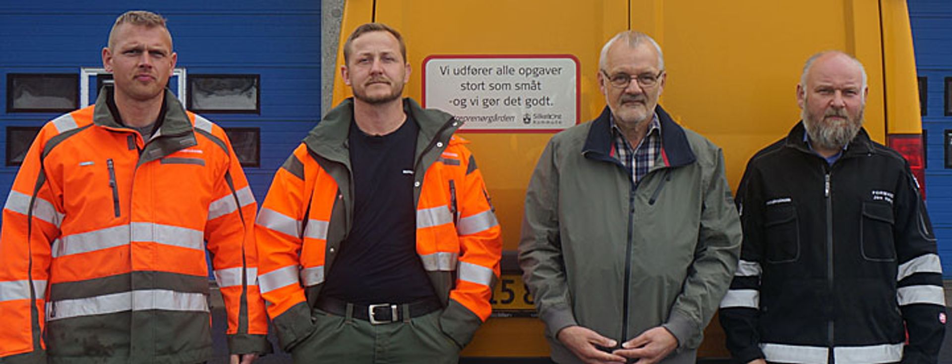 To af Entreprenørgårdens duoer. En tillidsrepræsentant, en fællestillidsrepræsentant en formand og entreprenørchefen