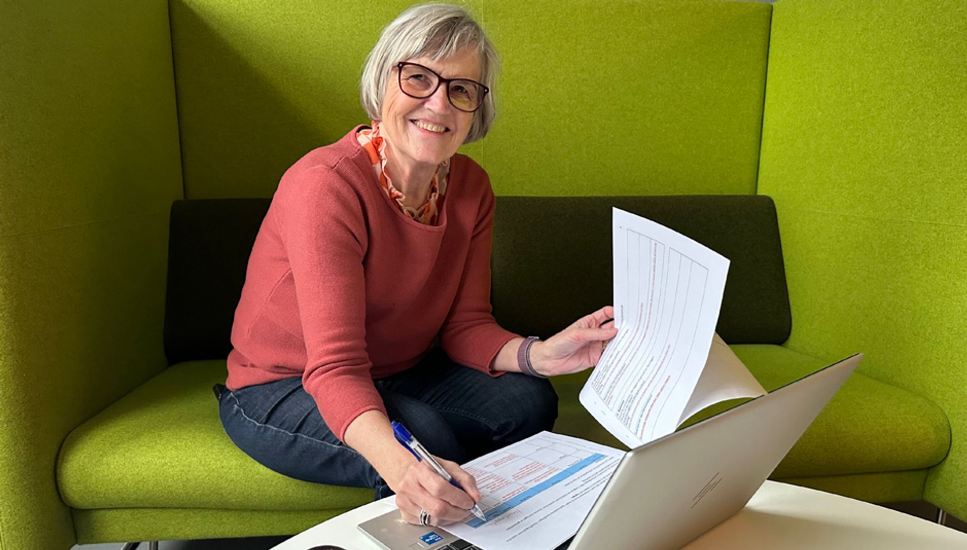 Gitte Garset prøver senkarriereværktøjet