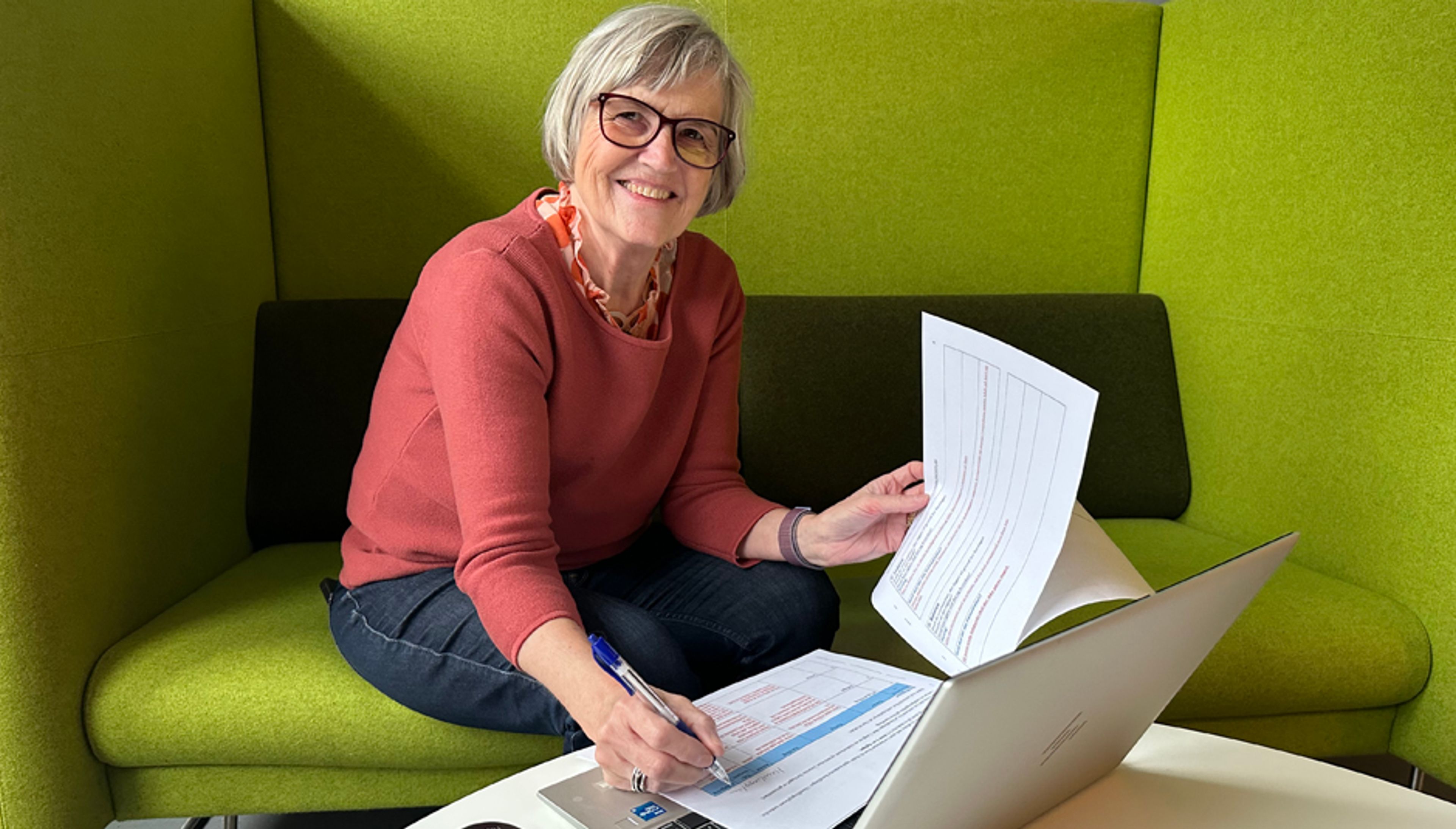 Gitte Garset prøver senkarriereværktøjet