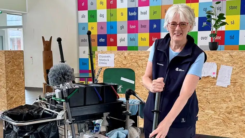 Annette Yde Bach Henriksen er rengøringstekniker i Thisted Kommune