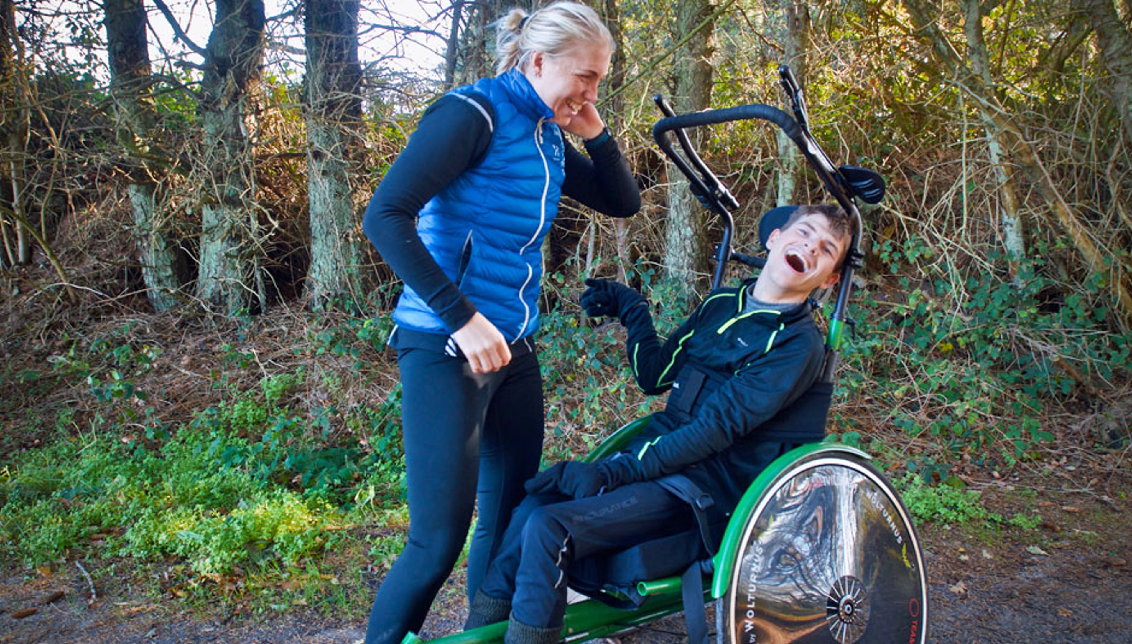 Løbeturene har skabt et venskab mellem Aksel og Kamilla