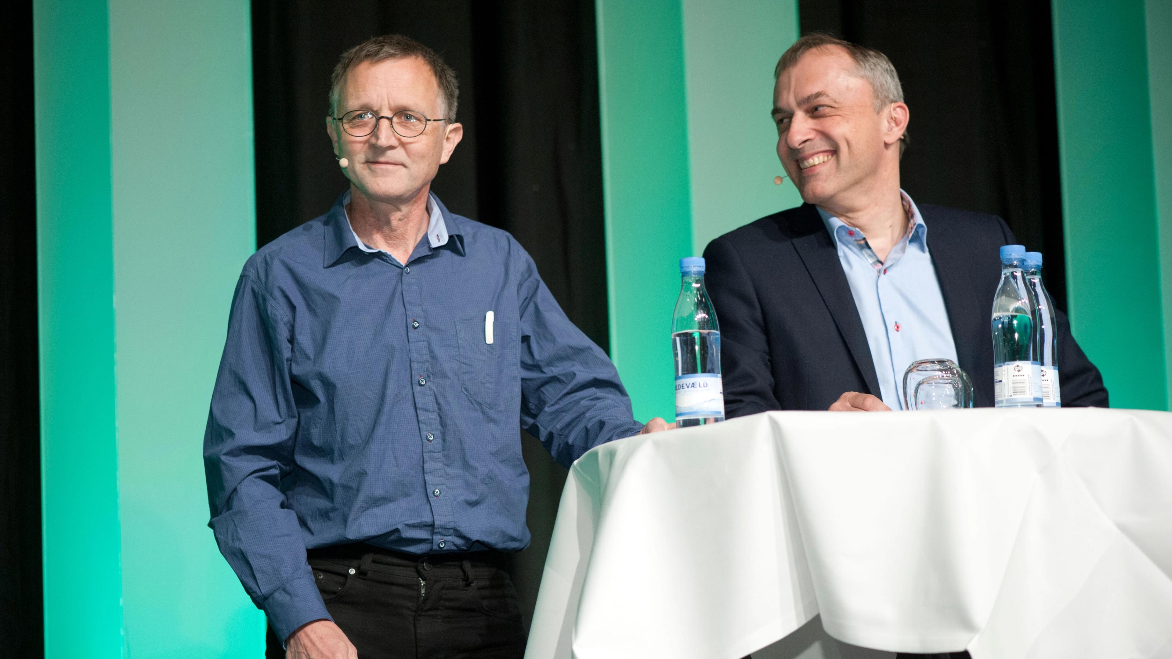 Anders Bondo Christensen, Forhandlingsfællesskabet, og Michael Ziegler, KL, er enige om, at rummelighed er vigtigt, og at det også følger udfordringer med. Foto: Thomas Søndergaard