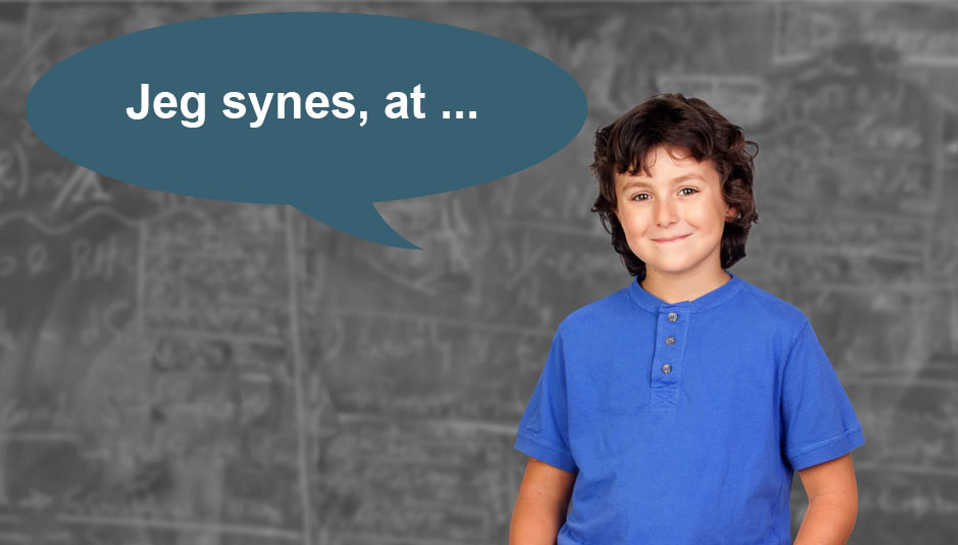 Alle skriver et citat ned fra børnene hver dag. Foto. colourbox