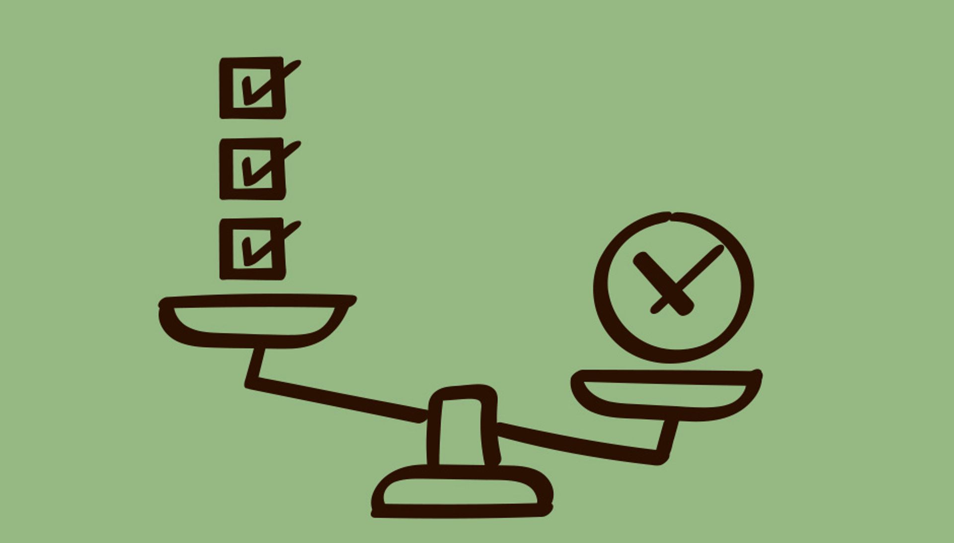 vægt balancerer tjekliste og ur