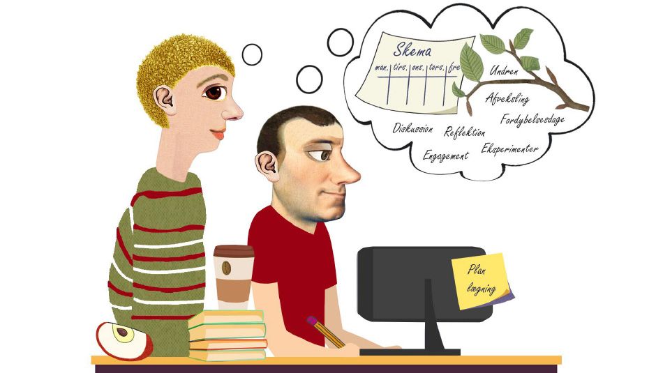 Motivation i udskolingen - illustration fra EVA's materiale