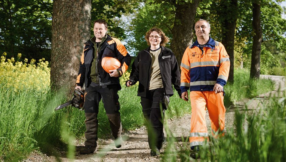 Medarbejdere på Materielgård