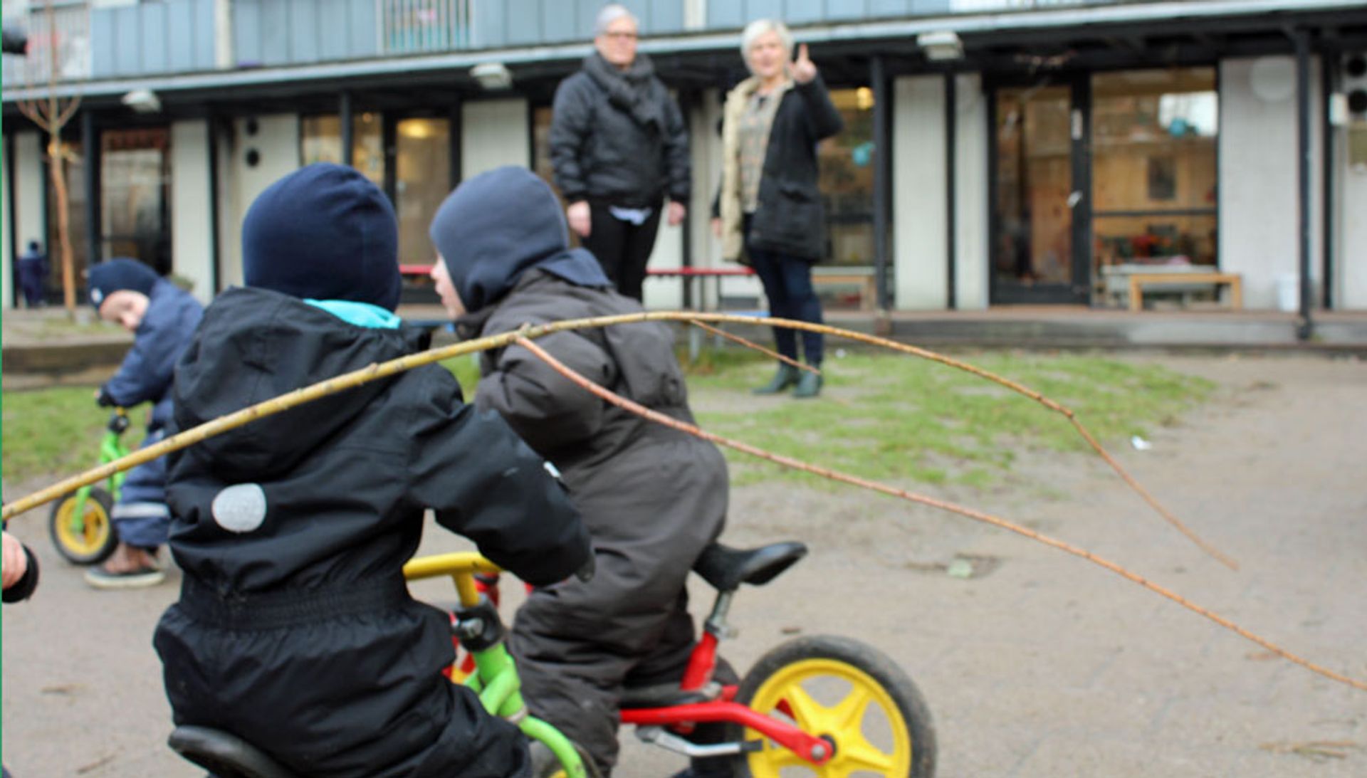Der er otte vuggestuer i Børnehuset